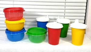 Tupperware Campana Vasos Sipper Sellos y Juego de Cuencos Ideal con Sellos! ¡Nuevo! ¡Raro! - Imagen 1 de 9