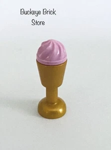 NEU Lego Minifiguren ROSA EISBECHER-Mädchen Freunde Erdbeere Minifigur Essen - Bild 1 von 3