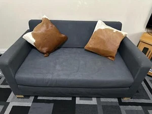Cow Hide Leather Cushion Cover Cow Hide Hairon Leather Pillow Case (16"x16") - Picture 1 of 73