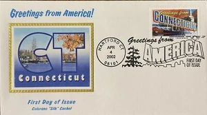 Colorano Seide 3567 Gruß aus Amerika - Connecticut State Capitol Hartford - Bild 1 von 1