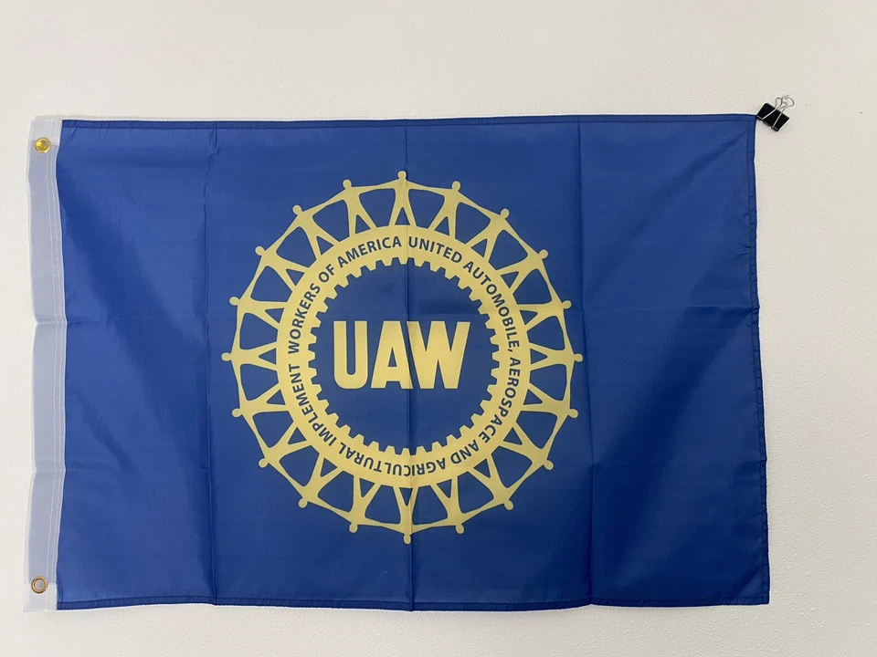 2 x 3 pies 2' x 3' UAW United Automobile Workers Aerospace and Agricultural Z18 Foto 1 de 1