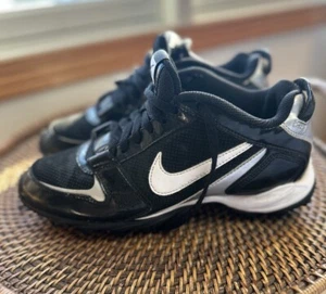 NIKE Men's Land Shark Football Cleats Black/White - Size 7.5 - Picture 1 of 5