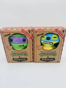 TMNT x Fuggler Plush Set Leonardo & Donatello Limited Edition Nickelodeon 2023 - Picture 1 of 8