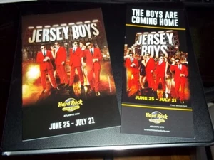 JERSEY BOYS, 2019 2nd National Tour Program & Flyer, Hard Rock Cafe, AC NJ - Picture 1 of 1