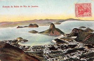 Postcard Brazil Entrada da Bahia do Rio de Janeiro Edit ca1909 - Picture 1 of 2