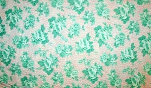 FEEDSACK BY WINDHAM GREEN FLOWERS ON WHITE FLOWERS - 100% COTTON FABRIC - Picture 1 of 4