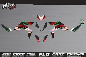 Full Chrome Graphics Kit Ducati Hypermotard 950 2019 2021 2022 2023 2024 Decals - Picture 1 of 3