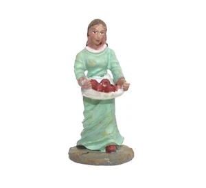 Grandeur Noel Nativity Set 2.5" Replacement Woman Carrying Apples Figurine - Picture 1 of 5
