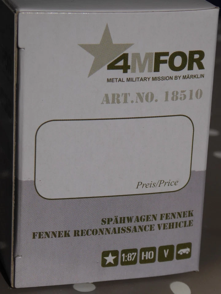 Märklin 18510 H0 Spähen Corazzata Fennek 1:87 4MFOR Nuovo IN Conf. Orig. , 1:87 - Immagine 1 di 4