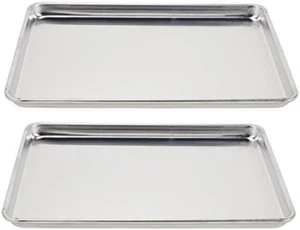 (5303) Wear-Ever Mezze Dimensioni Lenzuola, Set di 2 (18 Pollici X 13 Pollici X 1 Pollice, Alluminio - Foto 1 di 1