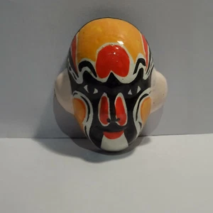 Original China Peking Maske Handbemalt Geschenk Hotel  Kempinski Aufschrift Neu - Bild 1 von 2