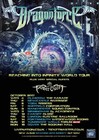 DRAGONFORCE "REACHING INTO INFINITY WORLD TOUR" 2017 U.K. CONCERT POSTER - Metal