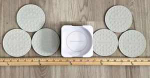 KitchenAid Untersetzer 6er Set 4 Zoll Grau mit Halter Seltene Aktion oder Incentive - Bild 1 von 5