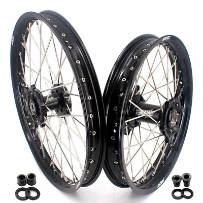 KKE 21/18'' Wheels Rims Fit Suzuki DRZ400SM 2005-2024 DRZ400E 2000-2007 DRZ400S - Image 1 of 4