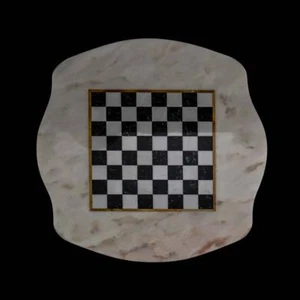 Tablero Clásico Mesa En Mármol Italiano Marble Mesa Chess Board 60x60cm - Picture 1 of 1