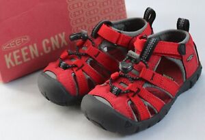 KEEN Toddler/Little Kid 9 Seacamp II CNX Sandals Racing Red/Gargoyle 1014470