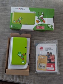 Nintendo 3DS XL Yoshi Edition Console Handheld System Complete W/ Power