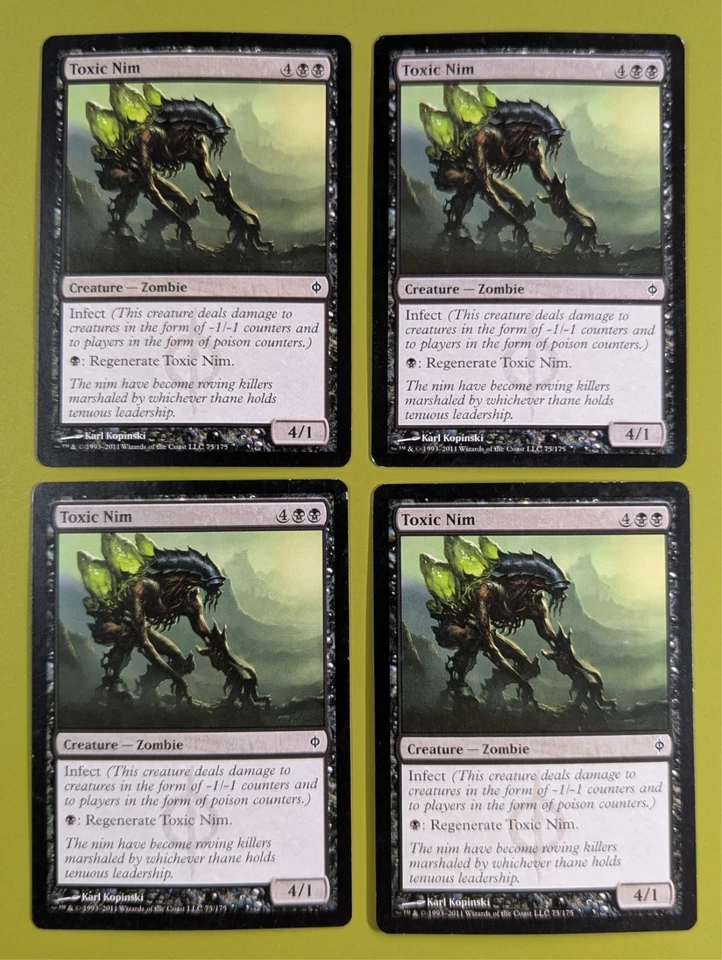 Toxic Nim x4 New Phyrexia 4x Magic the Gathering MTG - Image 1 of 1