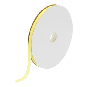 Cinta de terciopelo envoltura de regalo 3/8 pulgadas x 25 yardas amarillo claro terciopelo de una sola cara - Imagen 1 de 5
