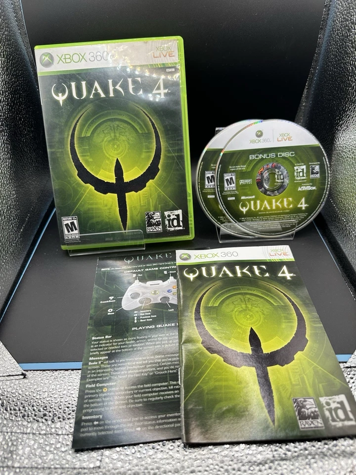 Quake 4 Microsoft Xbox 360 (2005), TESTED & WORKING! w/ Bonus Disc - Image 1 of 1