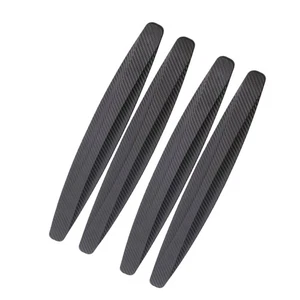 4 Pcs Car Door Guard Rubber Strips Anti Scratch Door Edge Protector Black - Picture 1 of 11