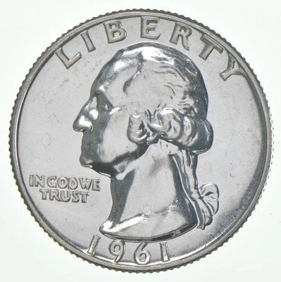 1961 Proof Washington Quarter 90% Silver *7052 - Image 1 of 3