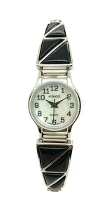 Wincci Ladies Stretch Elastic Band Analog Quartz Fashion Watch with Stones - Picture 1 of 16