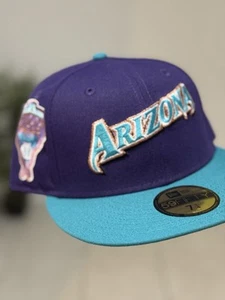 7 1/4 New Era 59Fifty Arizona Diamondbacks Sombrero Ajustado Talla Sombrero Club Inaugural 98 - Imagen 1 de 3