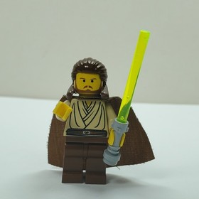 Lego SW0027 Qui-Gon Jinn (Yellow Head) Minifigure Star Wars 7101 7121 7161 7171