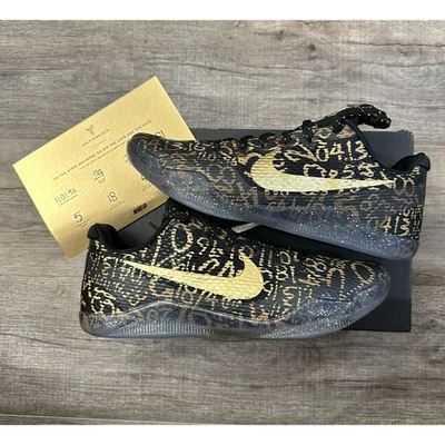 Nike Zoom Kobe 11 XI ID Men Size 11.5 Mamba Day 865773-991 Black Gold Air 2016 - Image 1 of 4