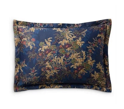 Ralph Lauren Ludlow Payge Vintage Floral Standard Pillow Sham Navy Multi $145 - Image 1 of 3