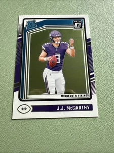 2024 Donruss Optic JJ McCarthy RC #235 Rated Rookie Base - Vikings - Picture 1 of 3