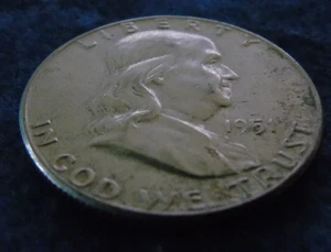 1951 P Franklin Half Dollar Ben Benjamin 1951P 1/2 Silver US Coin 1951P 1951-P - Picture 1 of 6