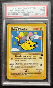 Flying Pikachu Black Star Promo 25 Pokemon League 2001  PSA 9 - Picture 1 of 2