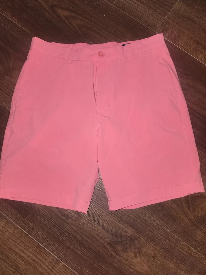 Pantalones Cortos Vineyard Vines Para Hombre 32 Rosa Golf OTG Rendimiento Informal Algodón Nylon Foto 1 de 4