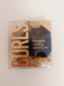 Heatless Curling Scrunchie Black brown - Picture 1 of 5