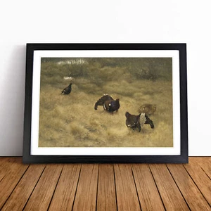 Black Grouse von Liljefors gerahmte Wandkunst Malerei Poster Druck Leinwandbild - Bild 1 von 9