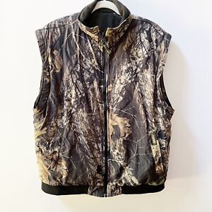 Remington Men’s L Reversible Mossy Oak Camouflage Fleece Insulated Hunting Vest