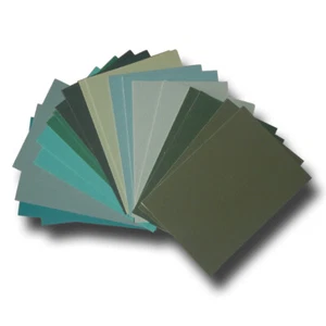 Kunstprojekt Passepartout Brett grüne Farben 20 Rohling 4,75" x 6,75" | Kostenloser Versand/Rücksendung - Bild 1 von 4