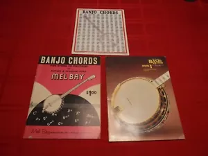 Mel Bay Banjo Acordes Hal Leonard Método Libros Gráfico Laminado Morsa - Imagen 1 de 16