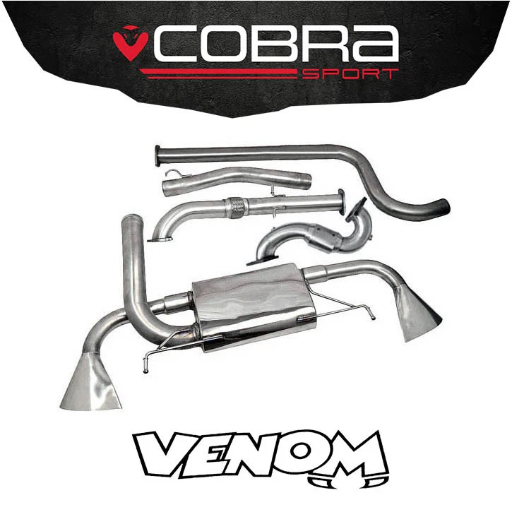 Cobra Exhaust 3" TurboBack & SportsCat Non-Res Vauxhall Astra J VXR (12>) VX25b - Image 1 of 1
