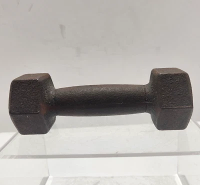Vintage 2 Pound Cast Steel Dumbbell - Image 1 of 4