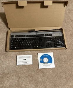 HP Black and Silver Keyboard - Picture 1 of 2