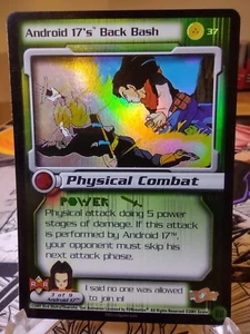 DBZ CCG DRAGON BALL Z ANDROID 17'S BACK BASH #37 LIMITED FOIL SCORE CARD NM/VLP - Imagen 1 de 2