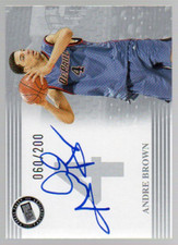 2004 Press Pass Autographs Silver #5 Andre Brown /200 - NM-MT