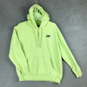 Skechers Womens Long Sleeve Pullover Fleece Drawstring Hoodie Neon Green Size L - Picture 1 of 8