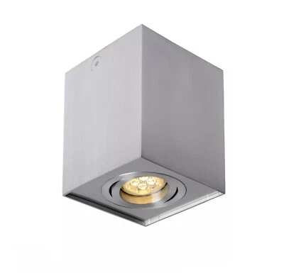 LUCIDE Faretto Da Soffitto TUBE GU10 22953/01/12 Argento IP20 - Immagine 1 di 4