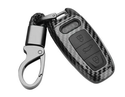 Подходит для Audi Q7 A6 A7 A8 из углеродного волокна ABS брелок дистанционный чехол защитный чехол - Изображение 1 из 4