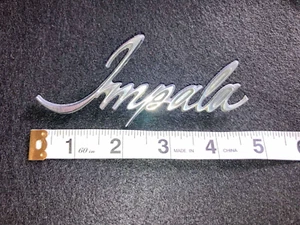 1969 Chevy Impala Front Fender Emblem Trim Part chrome original - Picture 1 of 4