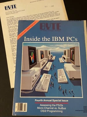 BYTE MAGAZINE INSIDE THE IBM PCs SPECIAL EDITION 1987 VOL 12 NO 12 RARE QTY-1 - Image 1 of 2